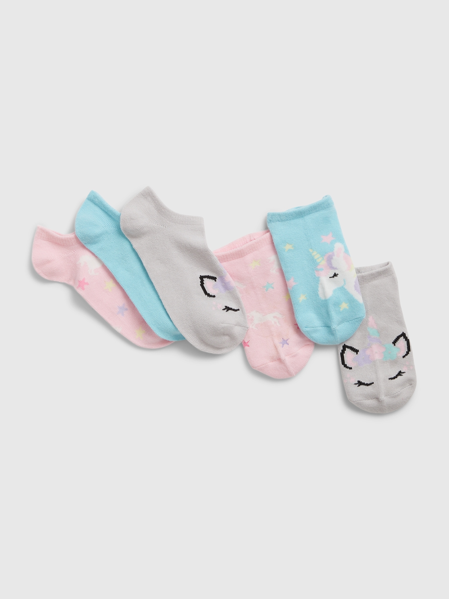 Gap Kids No-Show Socks (3-Pack) blue. 1