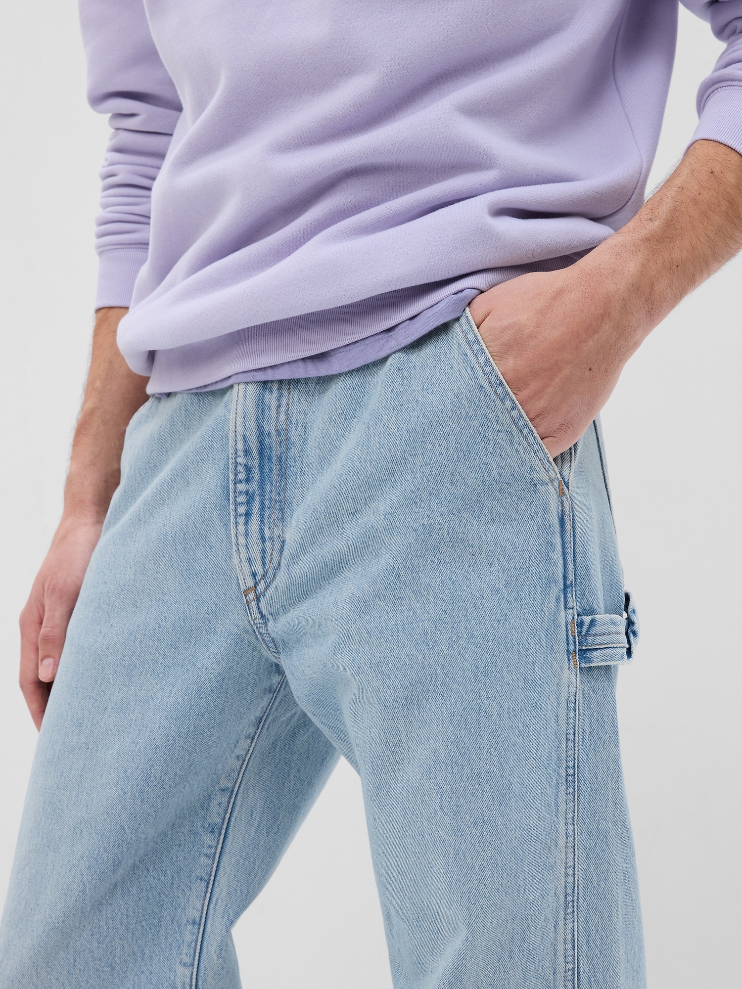 Organic Cotton Button Fly '90s Loose Jeans