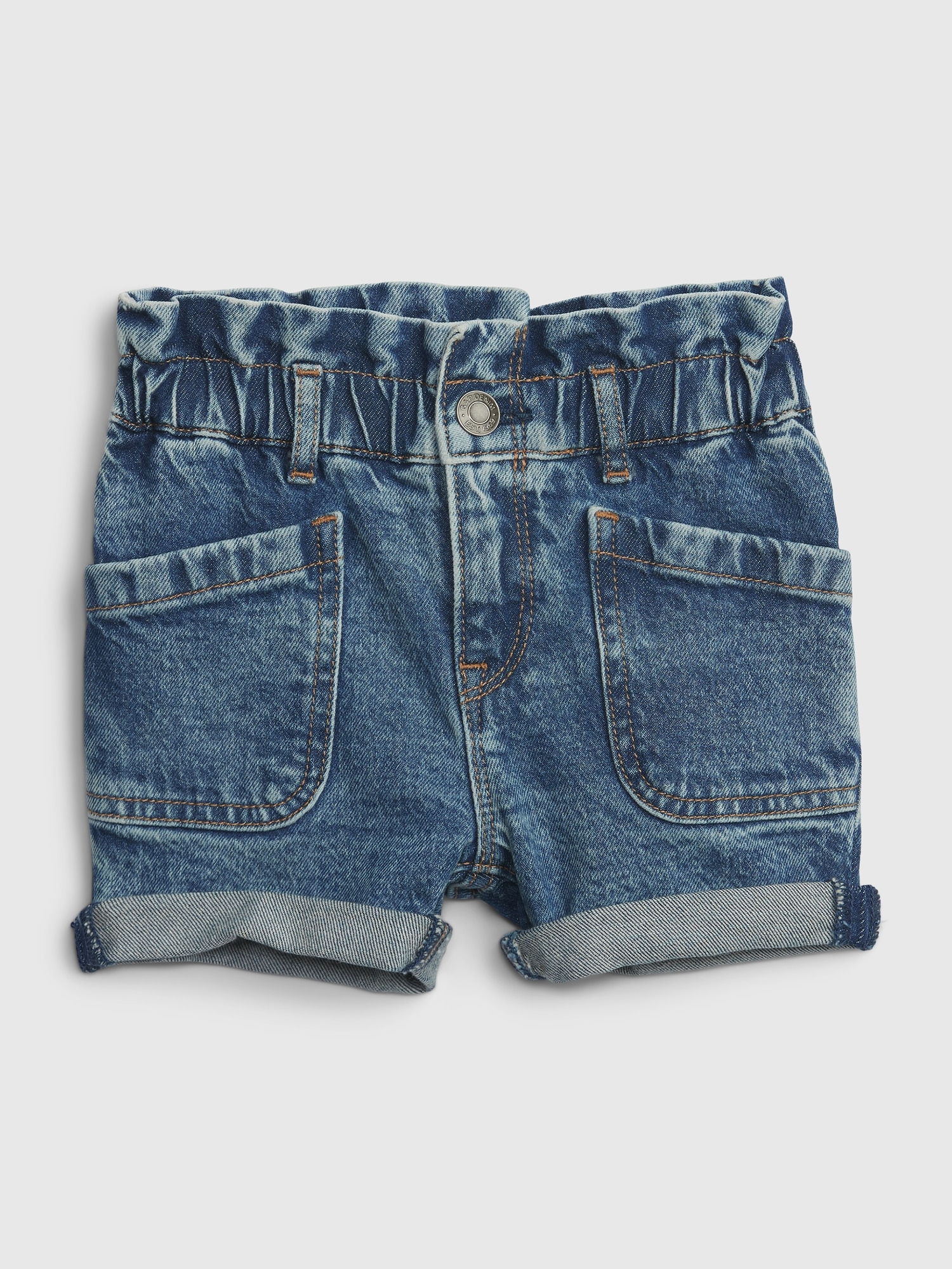 Gap Toddler Just Like Mom Denim Shorts with Washwell blue. 1