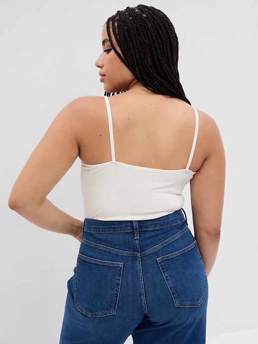 V FOR CITY Ribbed Cami Crop Tops with Shelf Bra for Nepal