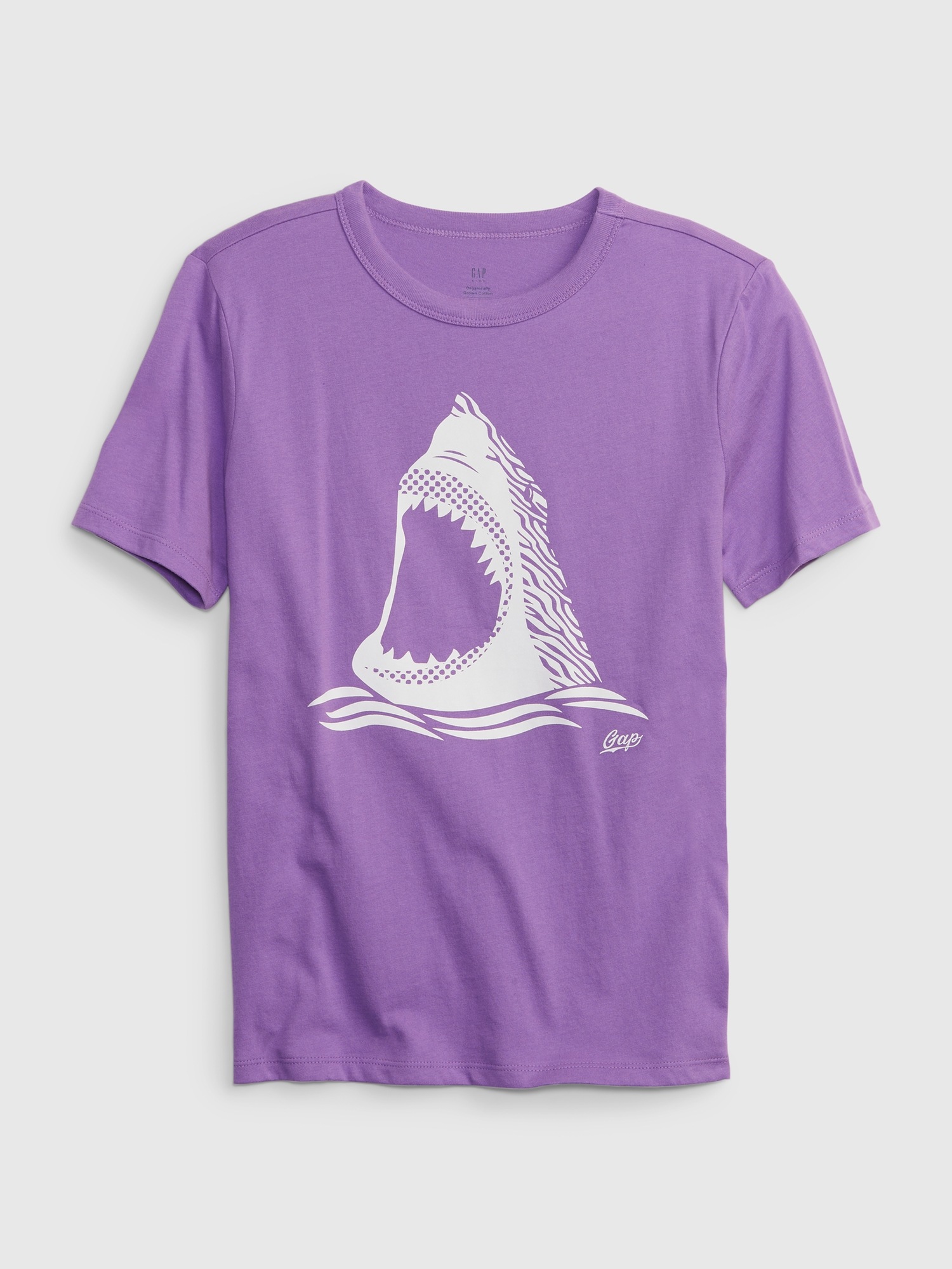 Gap Kids 100% Organic Cotton Graphic T-Shirt purple. 1