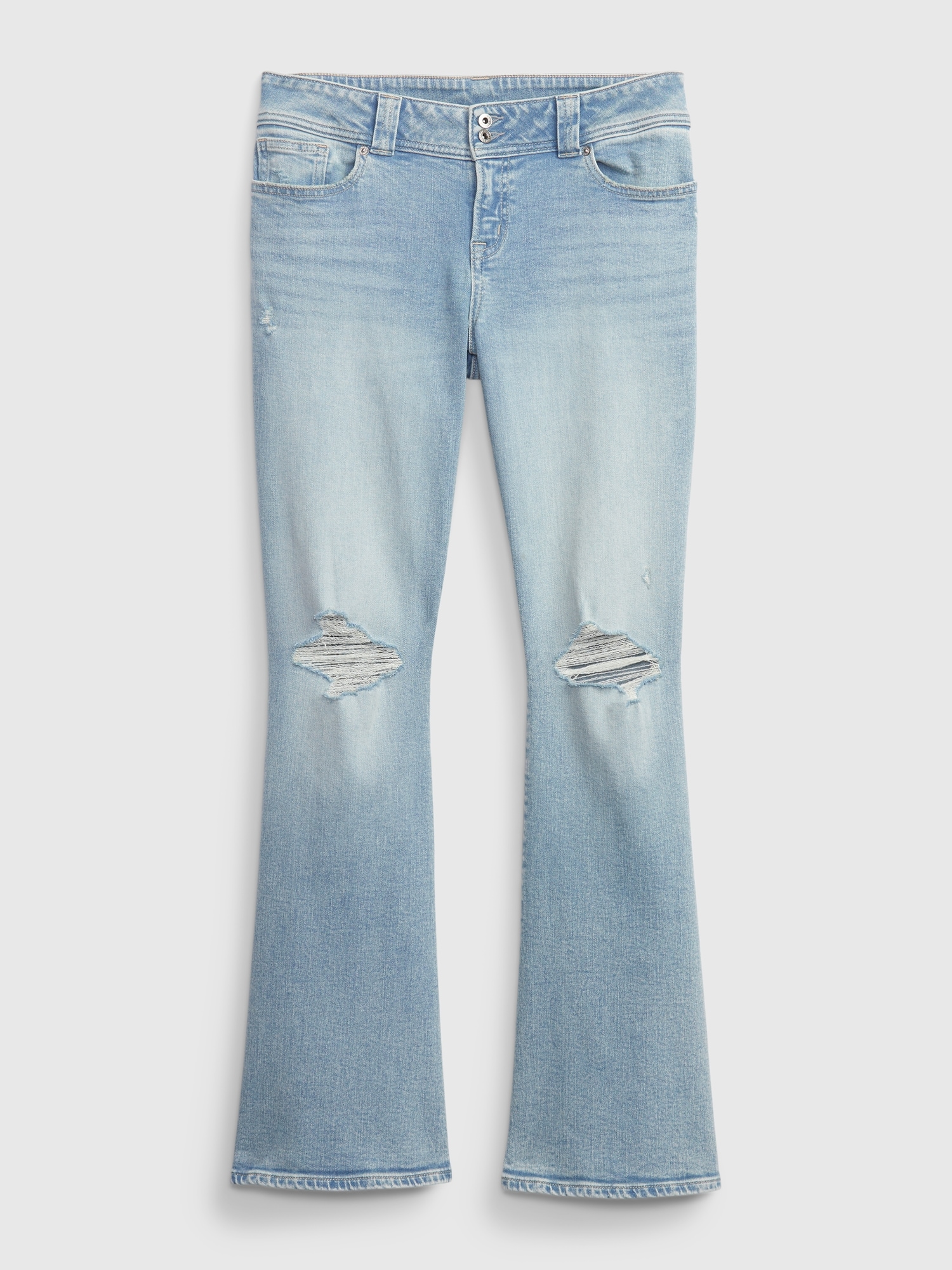 Y2K Low Rise Flare Jeans (XS)