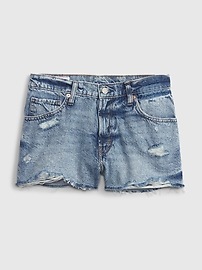 View large product image 4 of 4. 2" Low Rise Denim Beach Shorts
