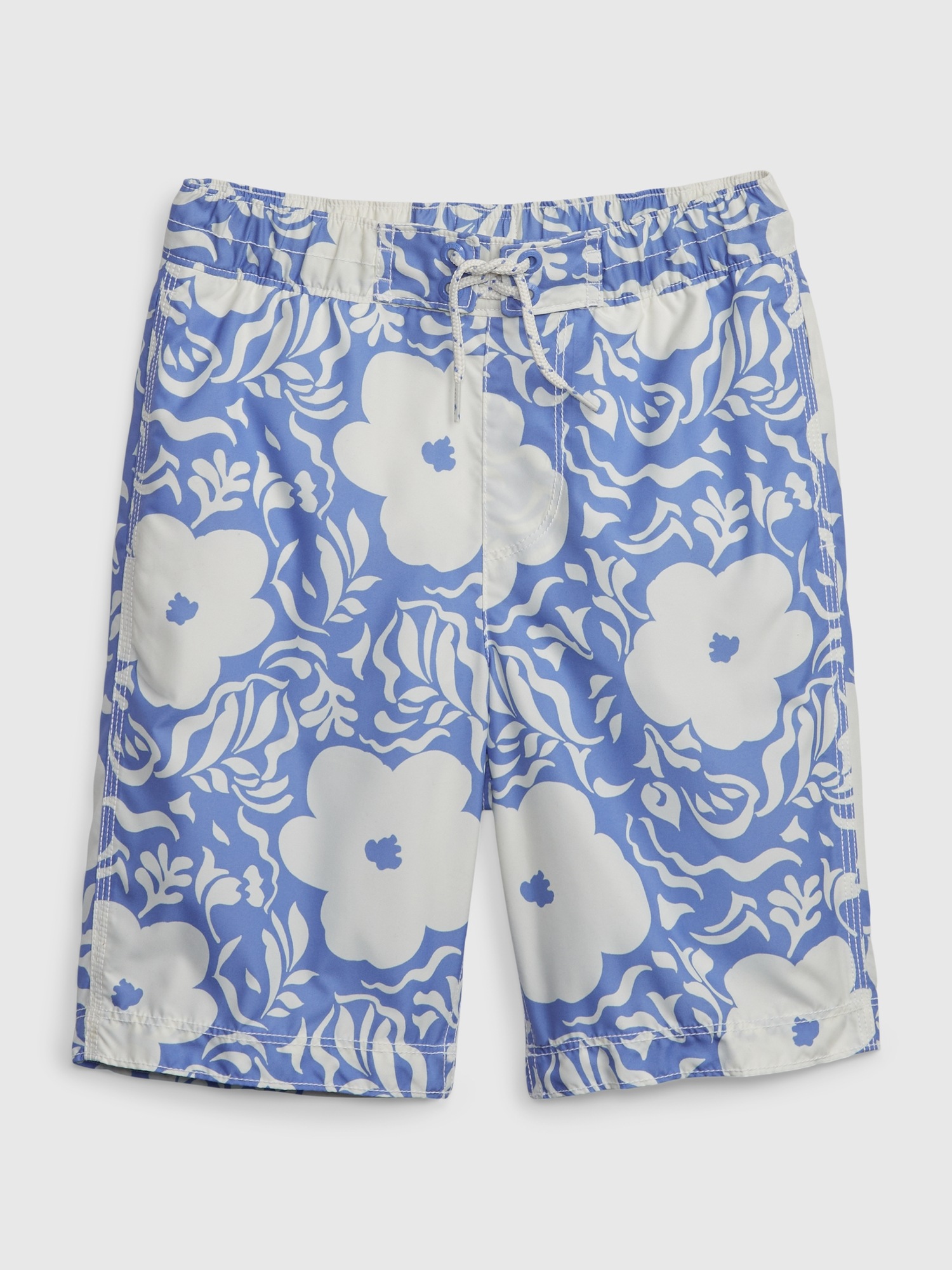 Gap Kids Recycled Swim Board Shorts blue. 1