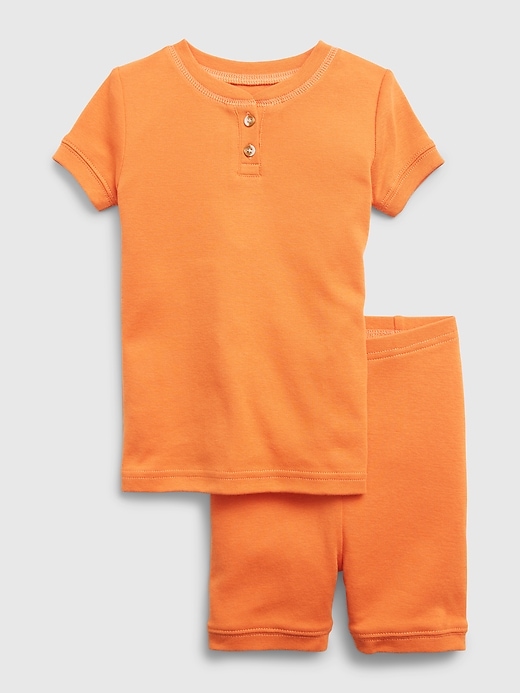 View large product image 1 of 1. babyGap 100% Organic Cotton Henley PJ Shorts Set