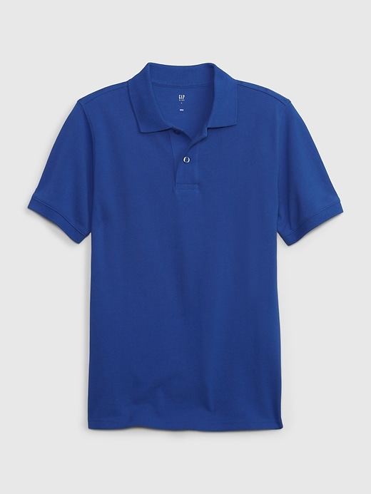 View large product image 1 of 1. Kids Pique Polo Shirt