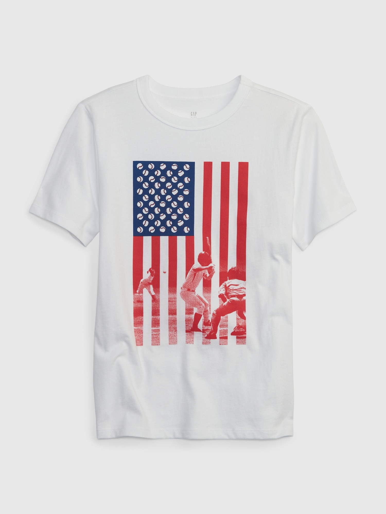 Gap Kids Organic Cotton Graphic T-Shirt white. 1