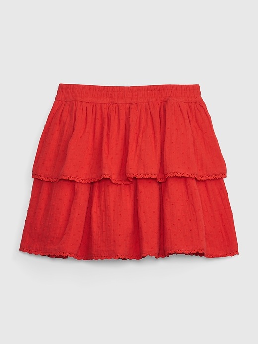 Kids Crinkle Gauze Ruffle Skort