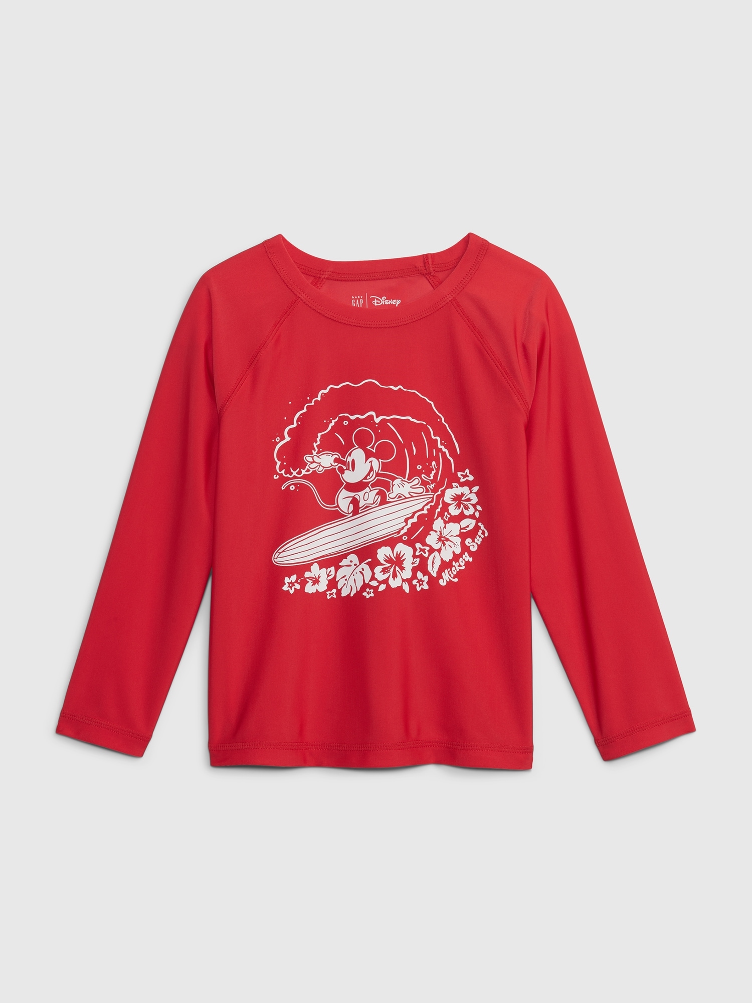 Gap babyGap &#124 Disney Mickey Mouse Swim Rash Guard red. 1