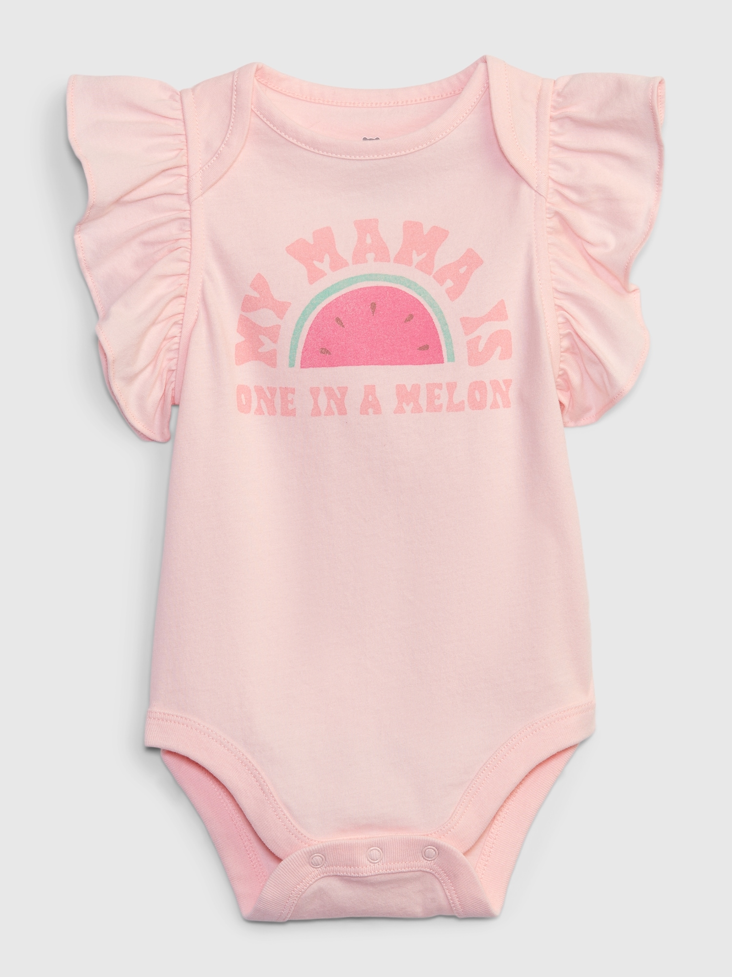 Gap Baby 100% Organic Cotton Mix and Match Graphic Bodysuit pink. 1