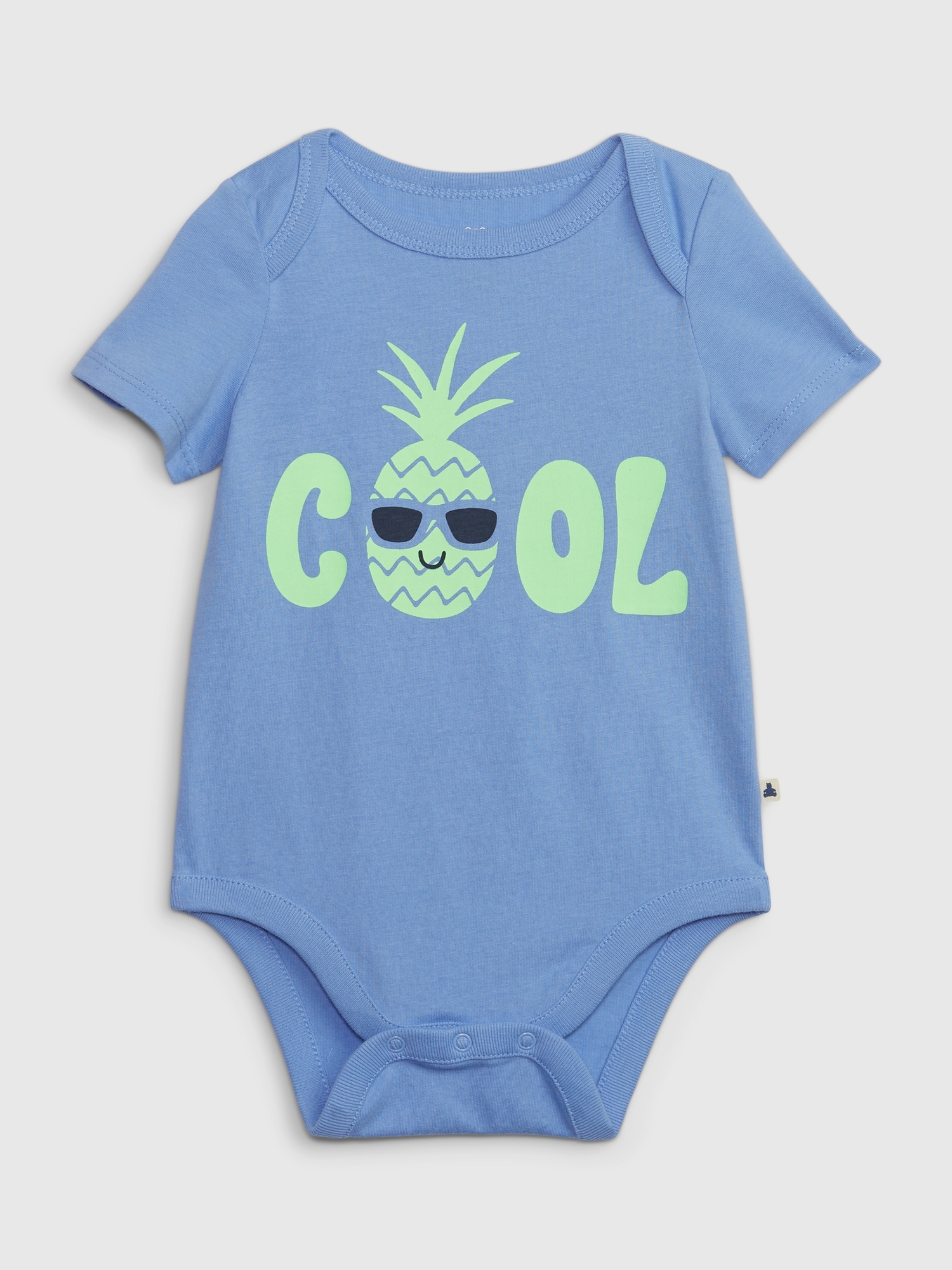 Gap Baby Organic Cotton Mix and Match Graphic Bodysuit blue. 1