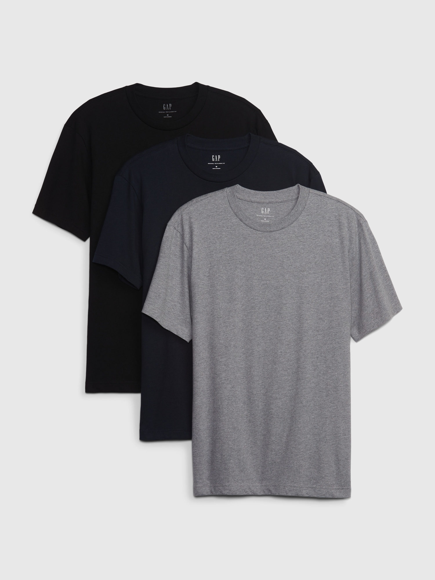 GAP Men's 2-Pack Everyday Long Sleeve Tee T-Shirt, White Navy Combo, X-Small