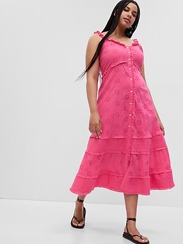 Eyelet Maxi Dress -  Canada