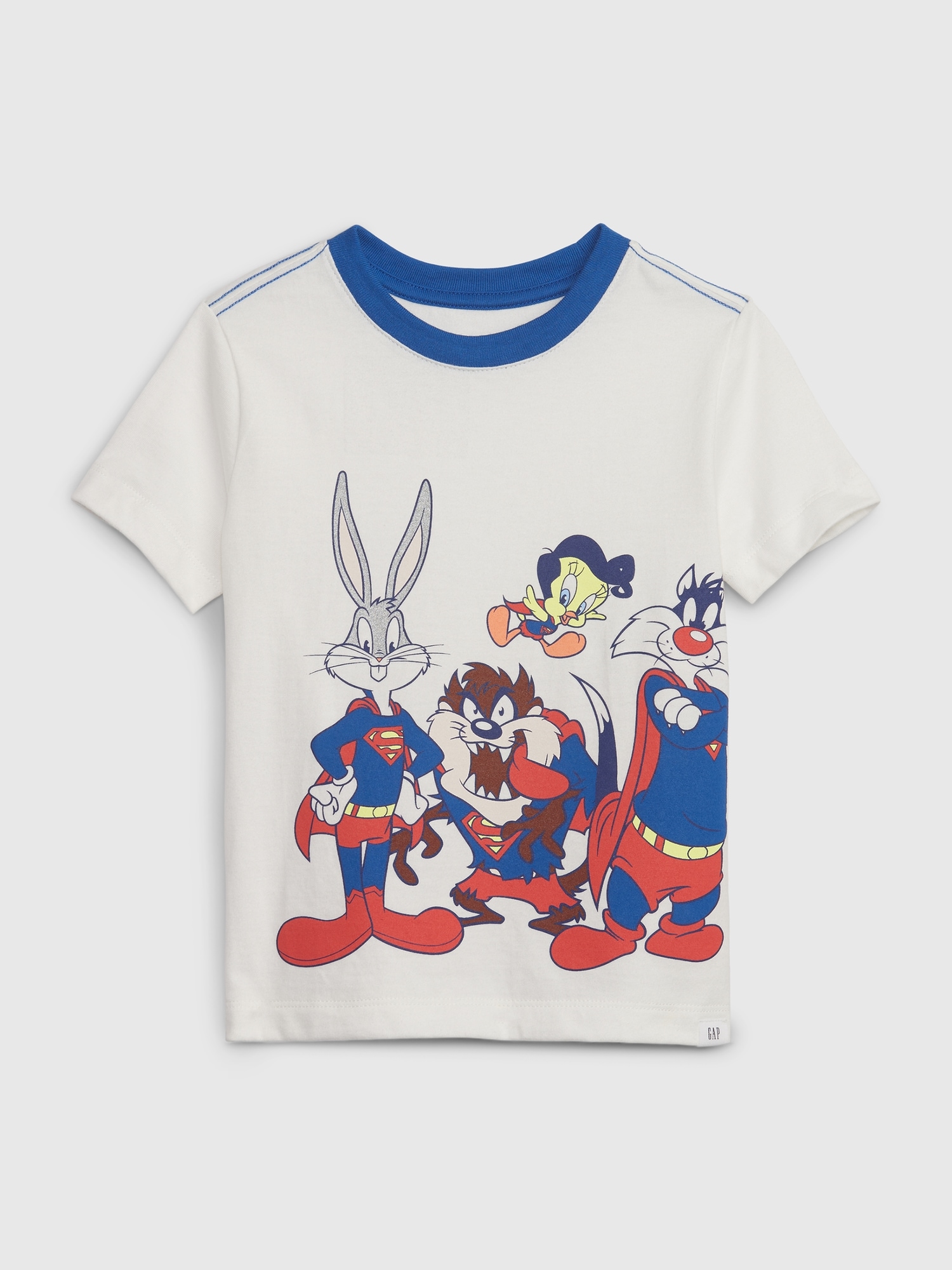 Gap Toddler Graphic T-Shirt white. 1