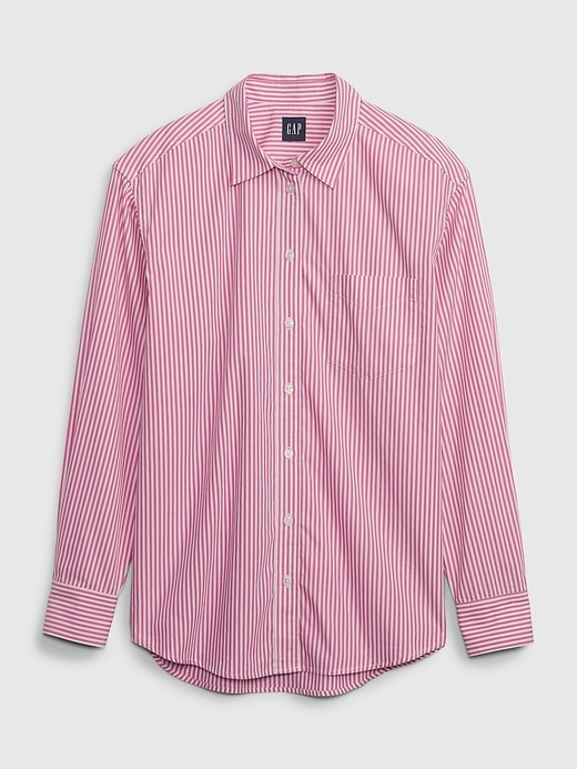 Image number 6 showing, Gap &#215 Barbie&#153 Adult Organic Cotton Stripe Big Shirt