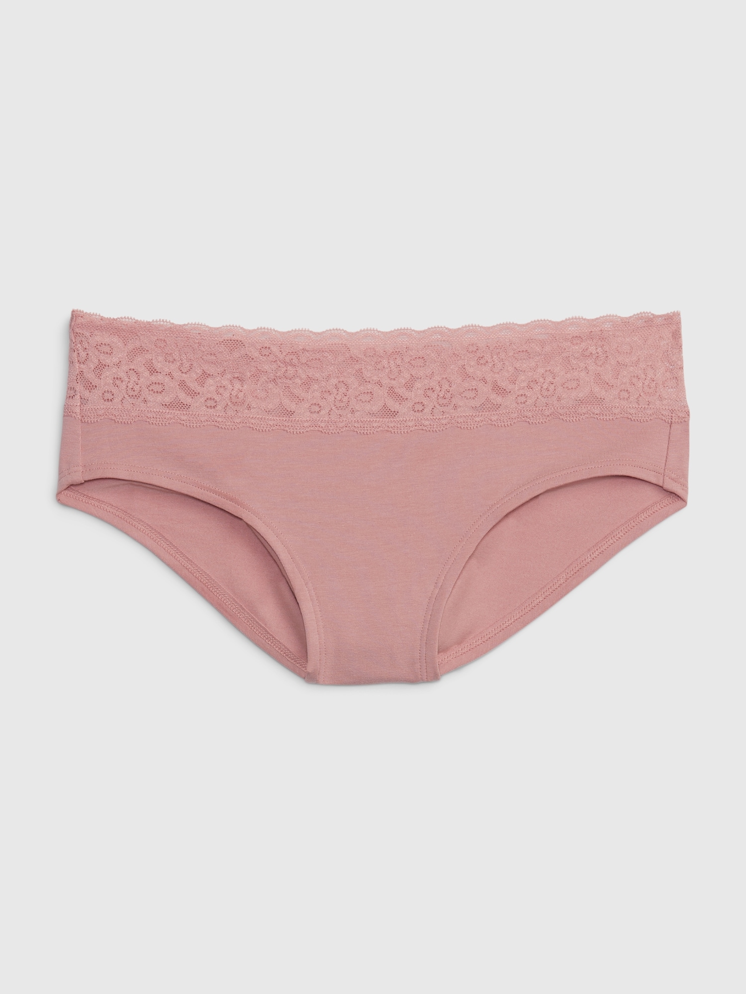 Gap Organic Stretch Cotton Lace Hipster pink. 1