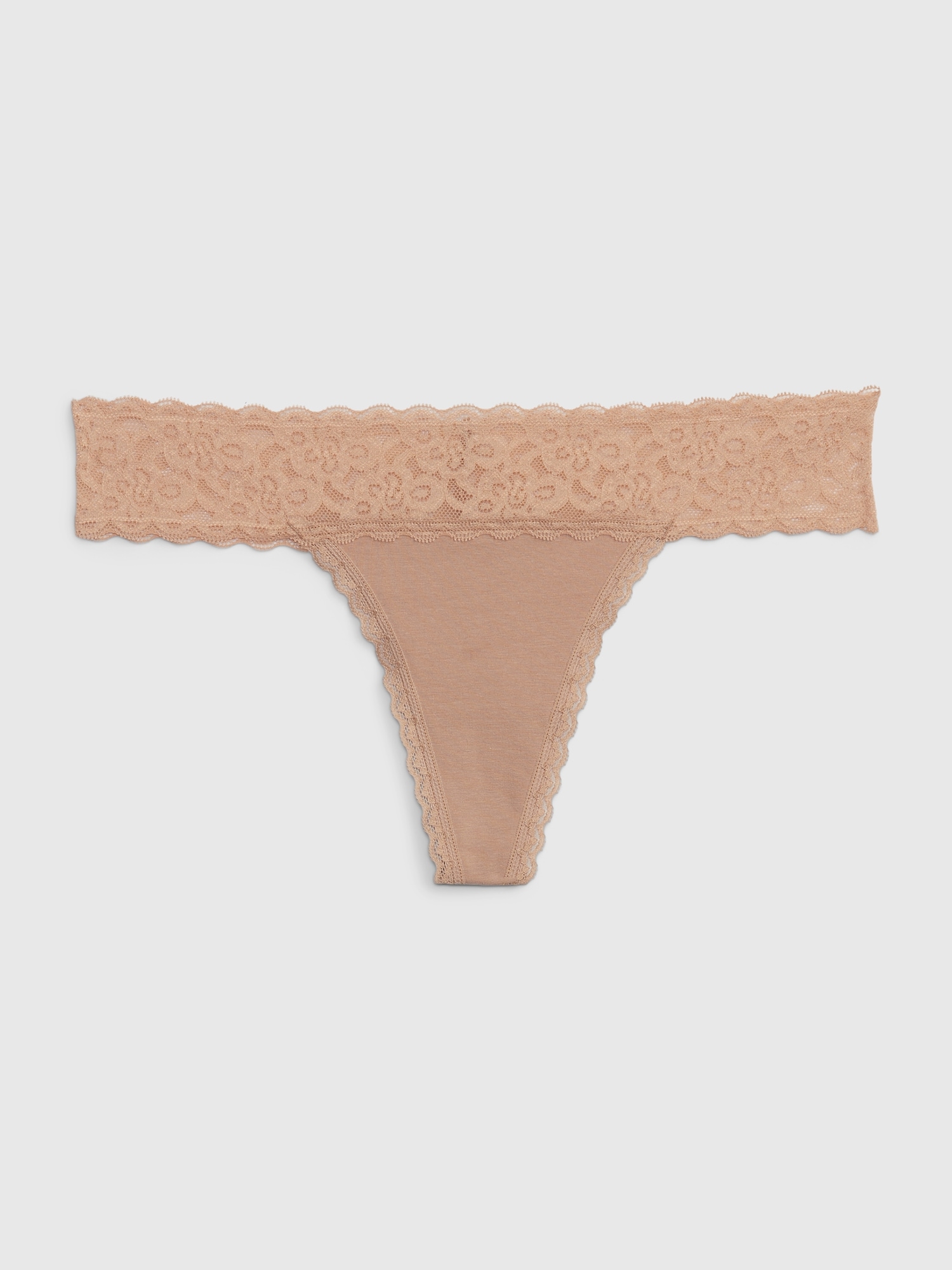 6 Pack Cotton Thong Underwear Lace Trim Soft Sexy Lingerie Panties For  Women Set