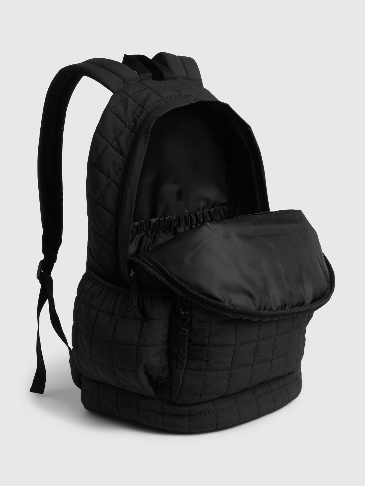 Nylon quilted backpack hot sale