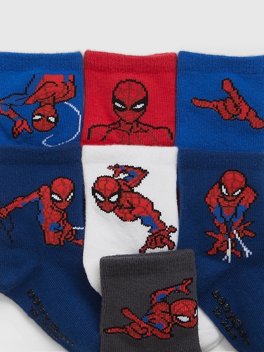 Image number 2 showing, babyGap &#124 Marvel Spider-Man Crew Socks (7-Pack)