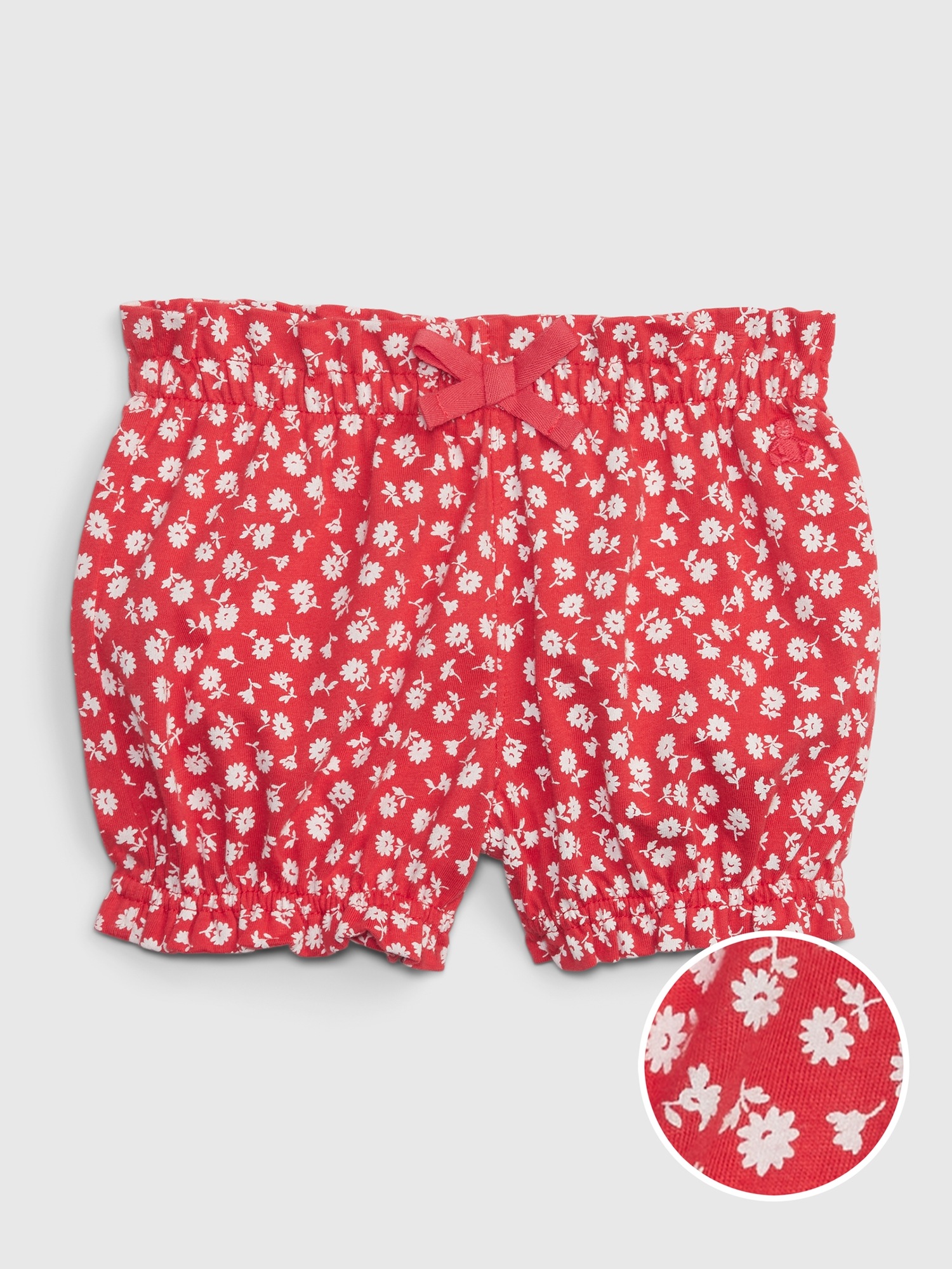 Gap Baby Organic Cotton Mix and Match Pull-On Shorts red. 1