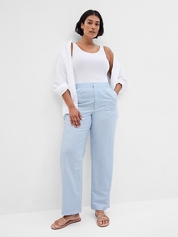 Casual Linen Ankle-Length Solid Color Pants  Fashion pants, Womens pants  design, Cotton pants women