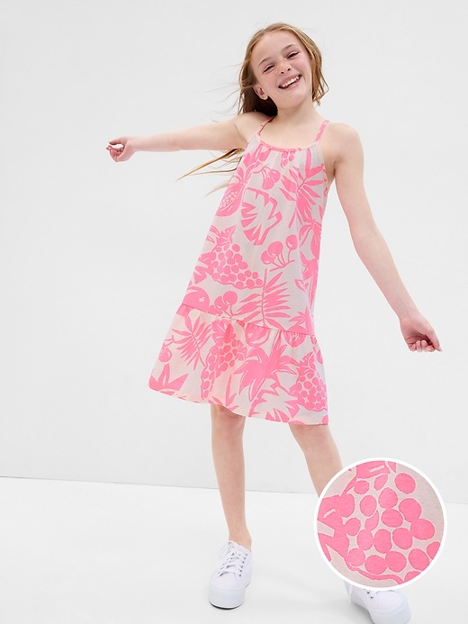 Image number 5 showing, Kids Criss-Cross Tiered Dress