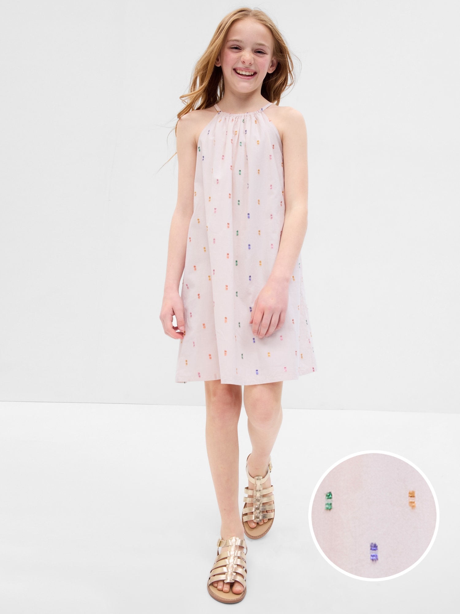 Halter dress kids sale