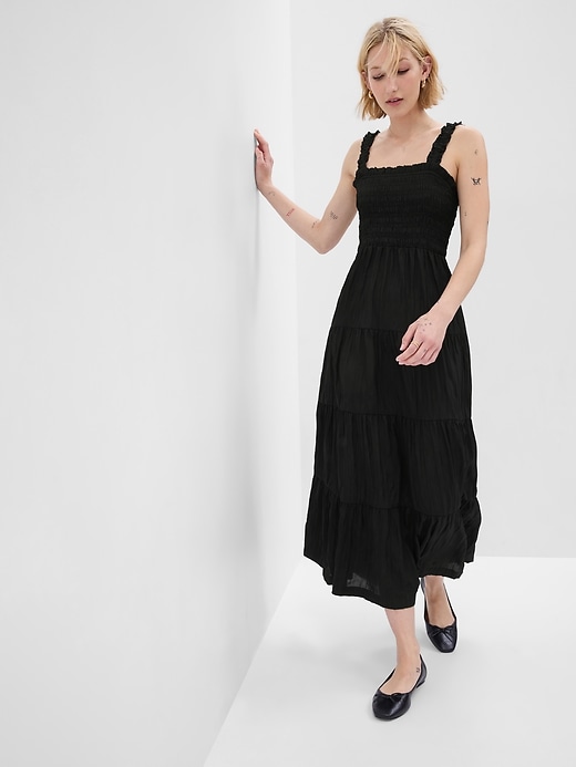 Image number 3 showing, Smocked Tiered Maxi Dress