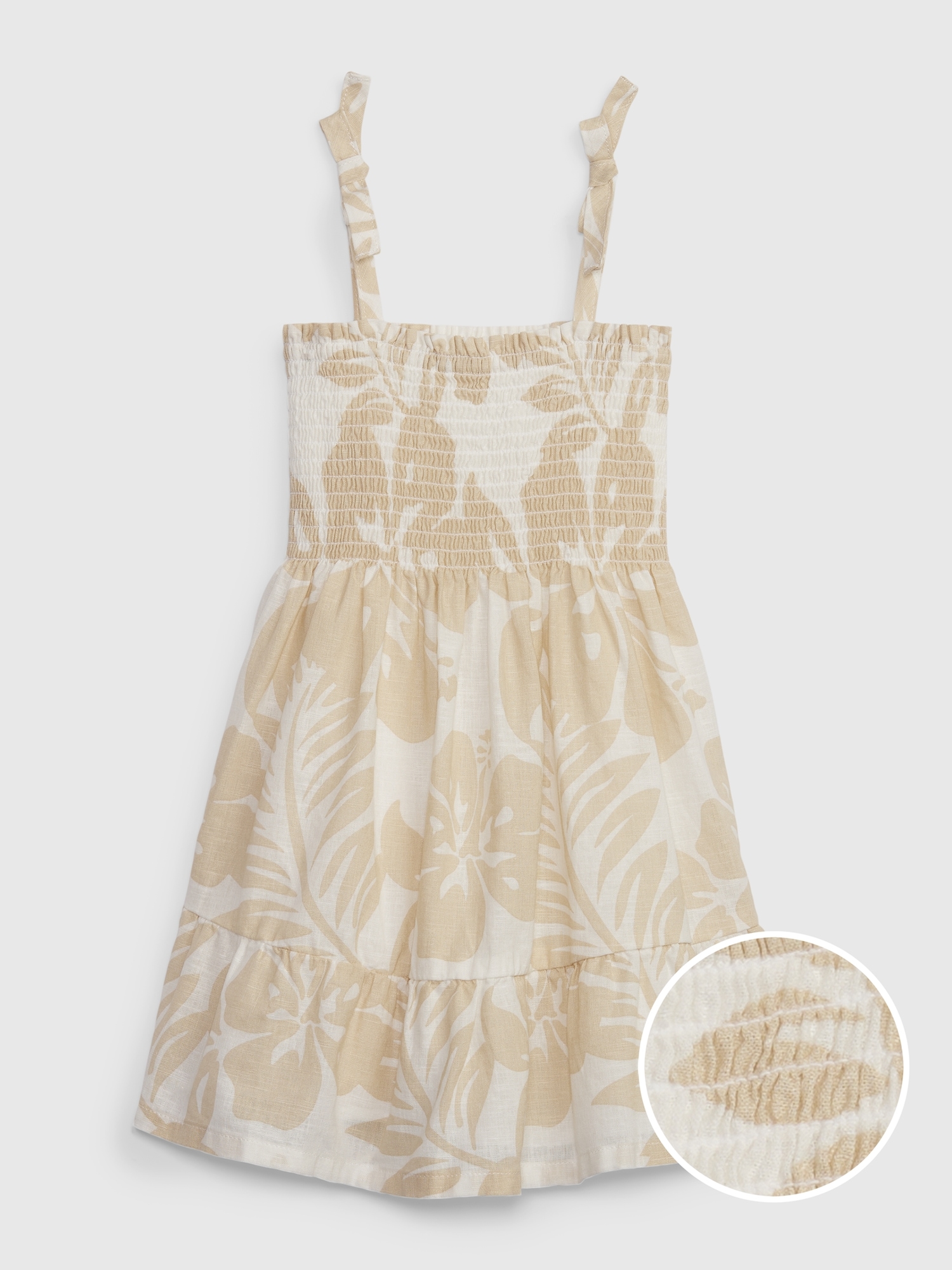 Linen Smocked Dress for Baby + Toddler