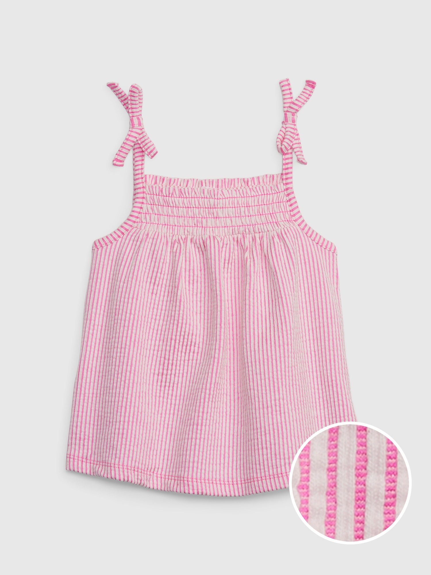 Gap Toddler Seersucker Tank Top pink. 1