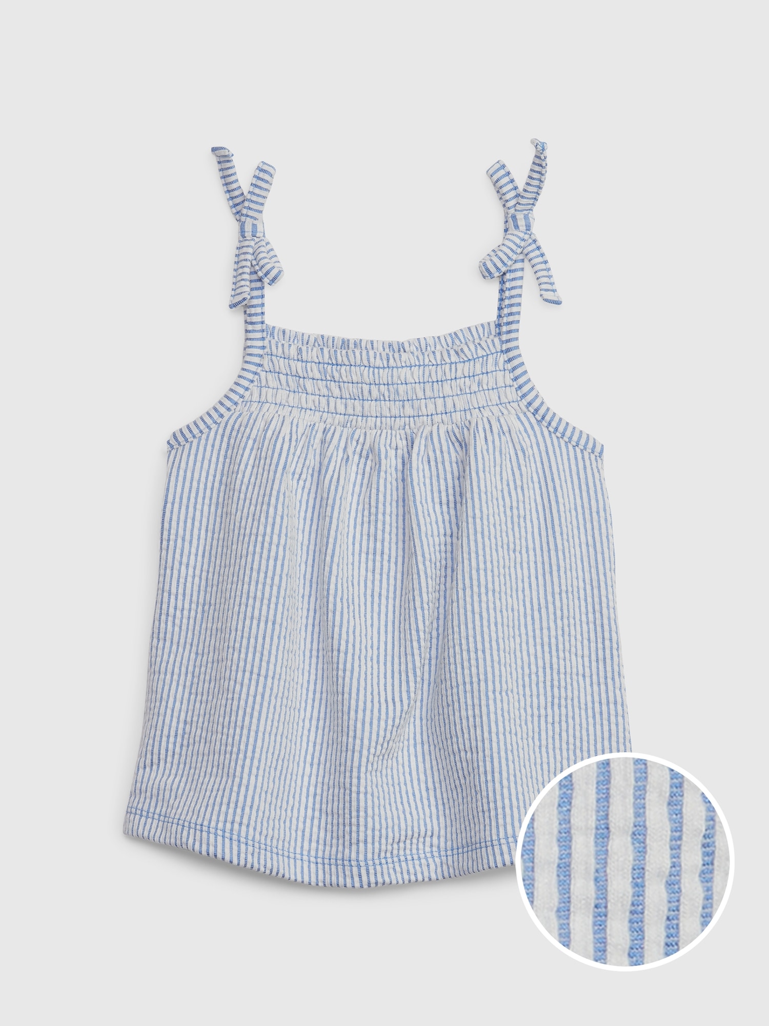 Gap Toddler Seersucker Tank Top blue. 1