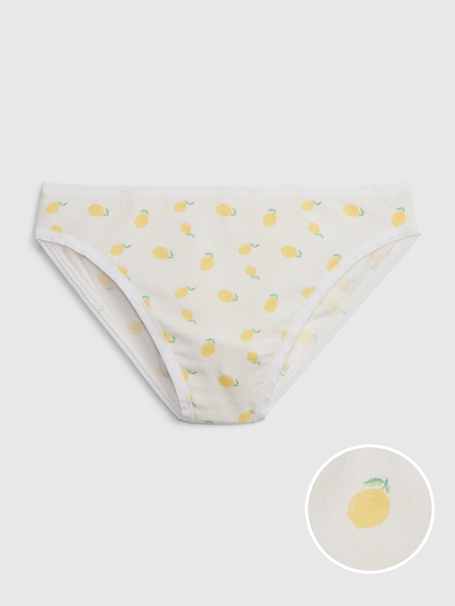 Gap Organic Mid Rise Stretch Cotton Bikini white. 1