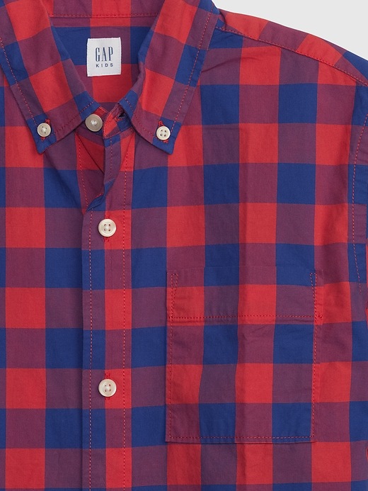 Image number 3 showing, Kids Poplin Button-Down Shirt