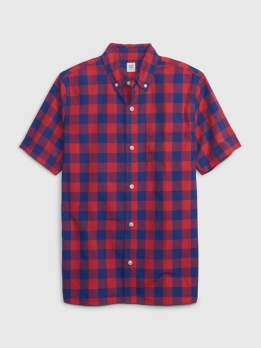 Image number 1 showing, Kids Poplin Button-Down Shirt