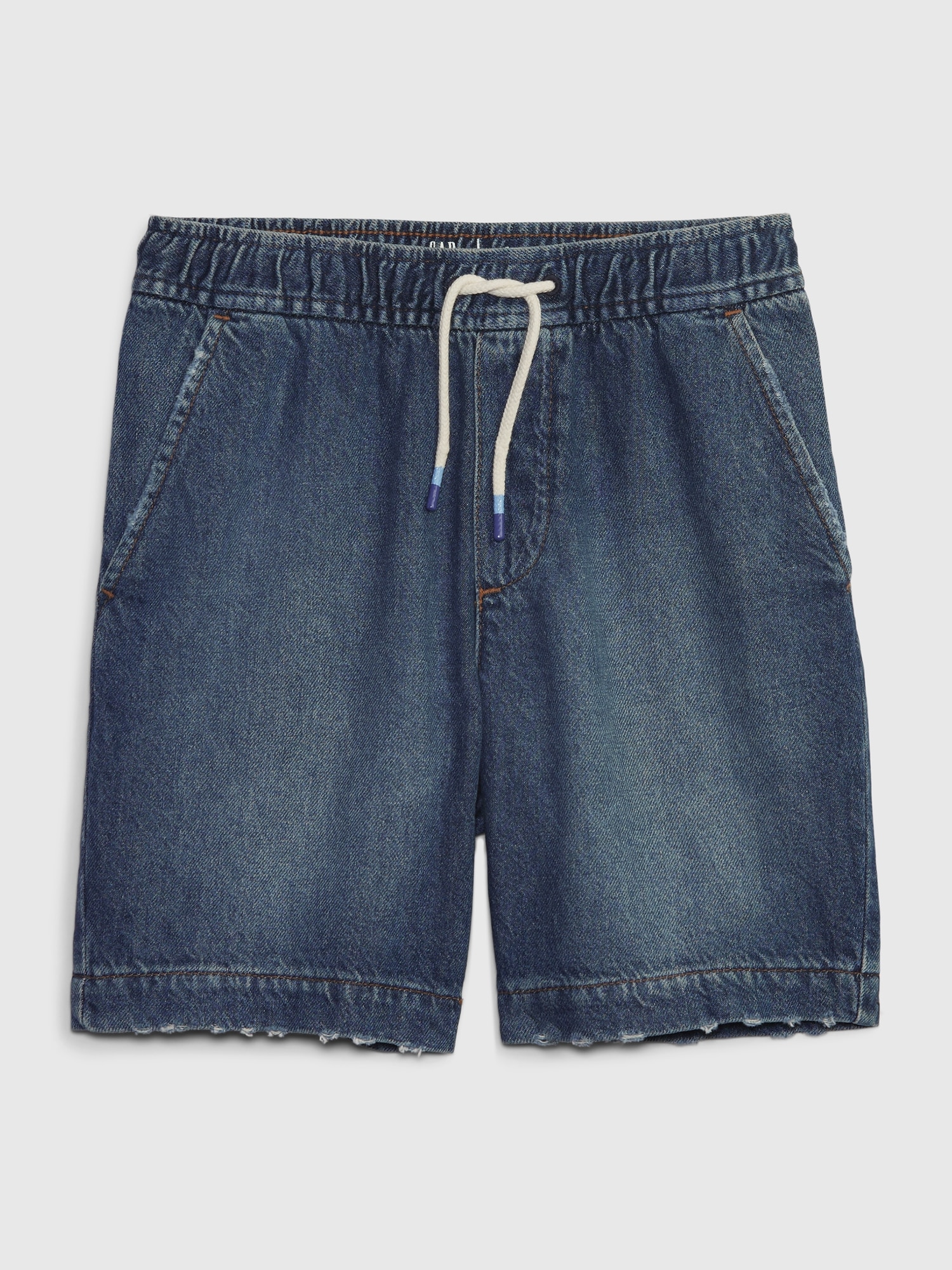 Pull on hot sale denim shorts