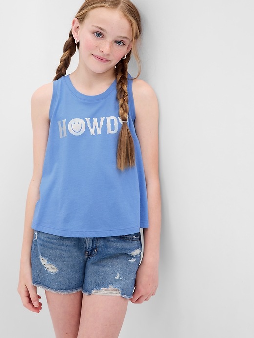 Kids Organic Cotton Graphic Tank Top