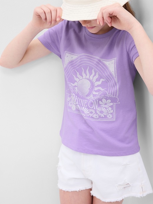 View large product image 1 of 1. Kids Organic Cotton Graphic T-Shirt