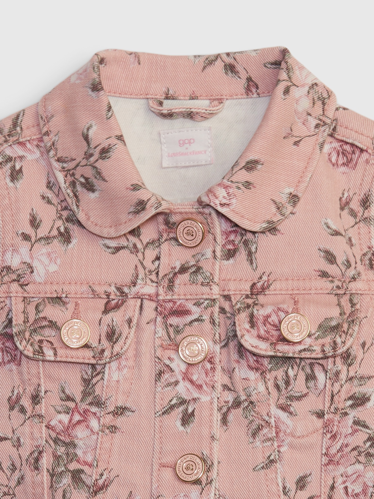 Pink denim store jacket baby