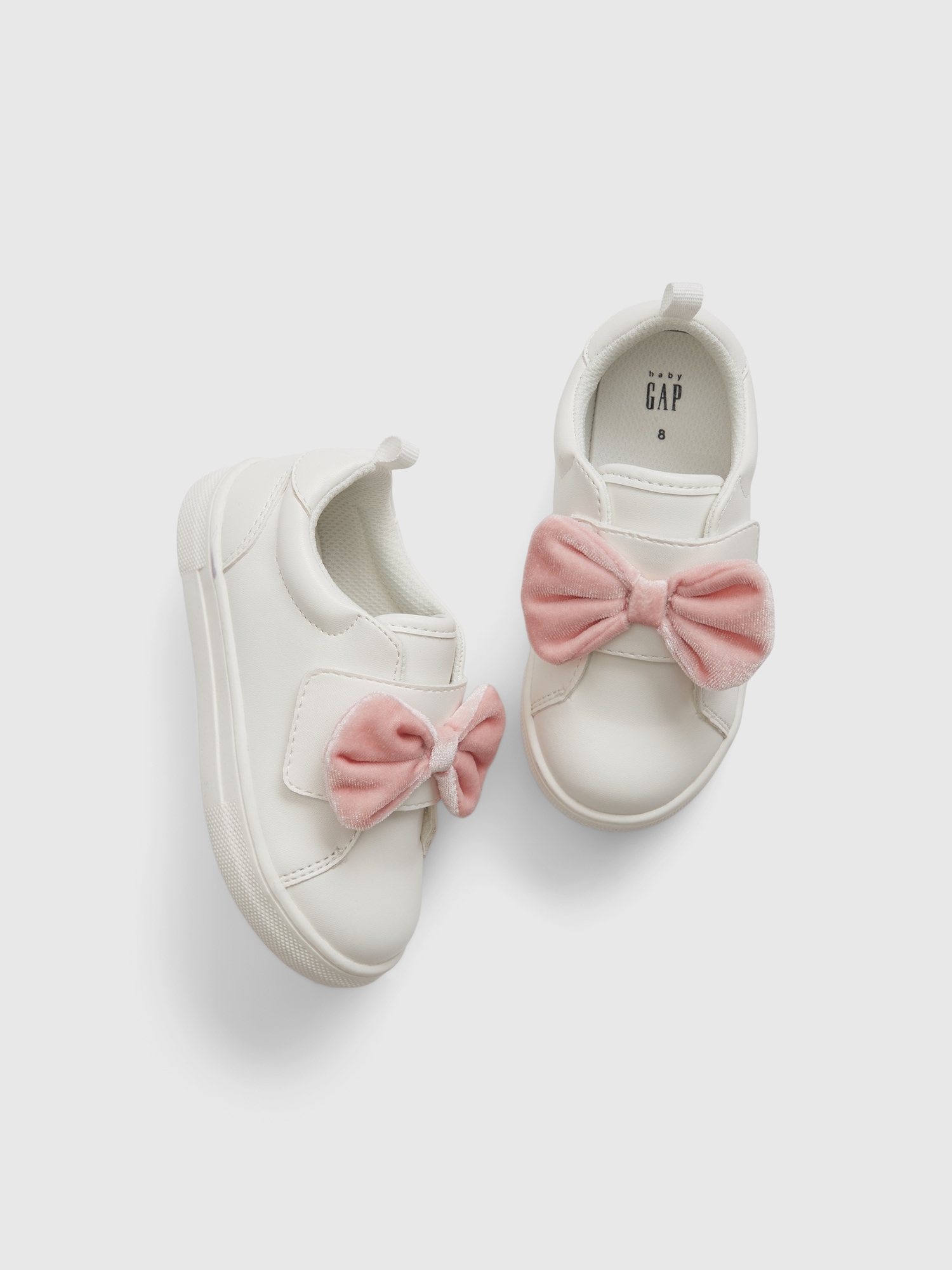 Pink on sale bow sneakers