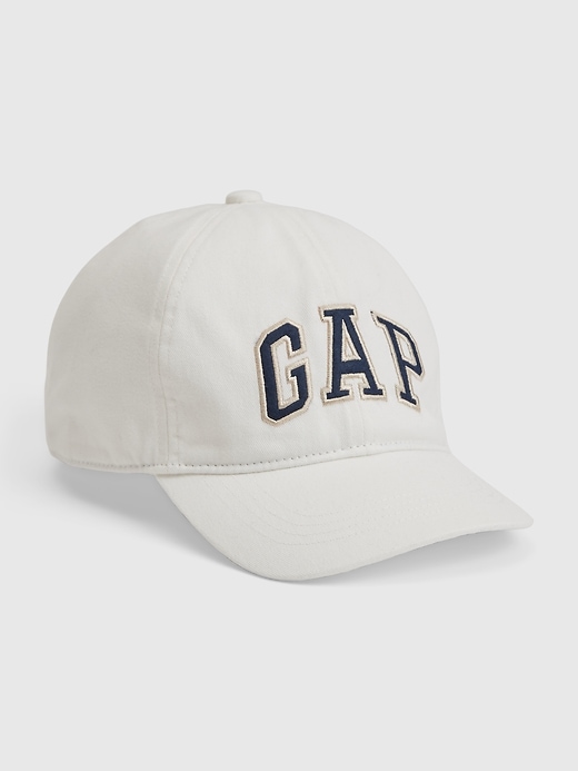 View large product image 1 of 1. Kids Organic Cotton Gap Arch Logo Baseball Hat