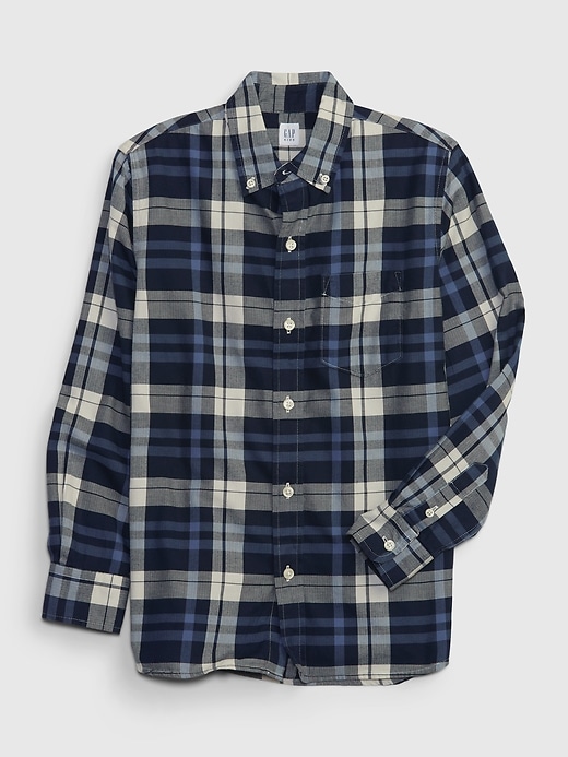 Image number 1 showing, Kids Poplin Button-Down Shirt