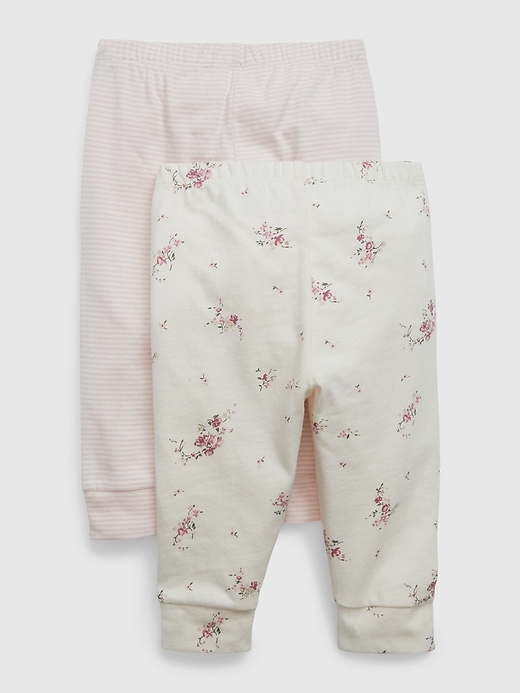 L'image numéro 2 présente Pantalon Premiers essentiels 100 % coton biologique doux comme un nuage pour Bébé (paquet de 2)