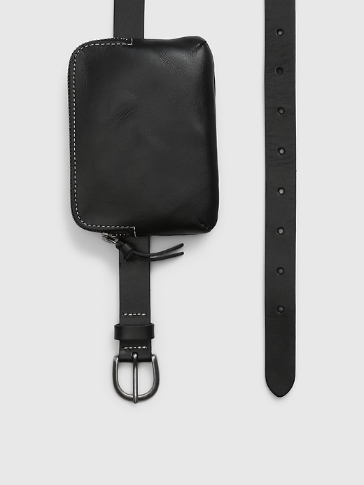 Image number 3 showing, Leather Belt Bag