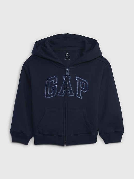 Image number 1 showing, babyGap Vintage Soft Metallic Gap Logo Hoodie