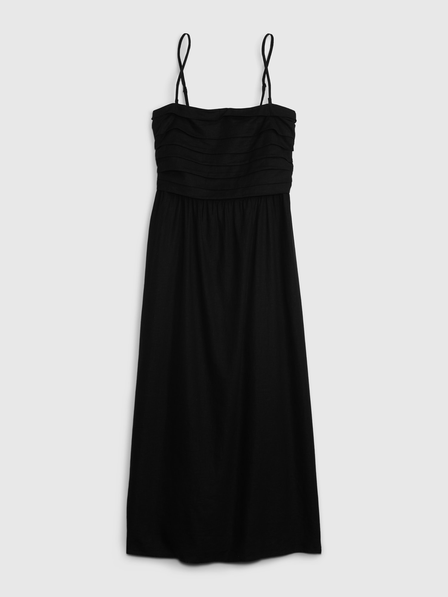 Gap Black Strapless Stretch Cotton A-line Dress Classic Women's