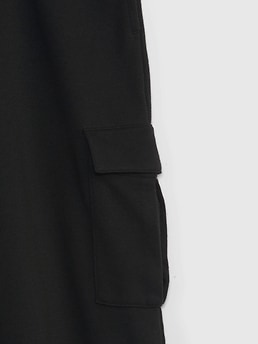YONGHS Kids Girls Cargo Pants Casual Long Trousers Solid Color Sweatpants  Black 12 