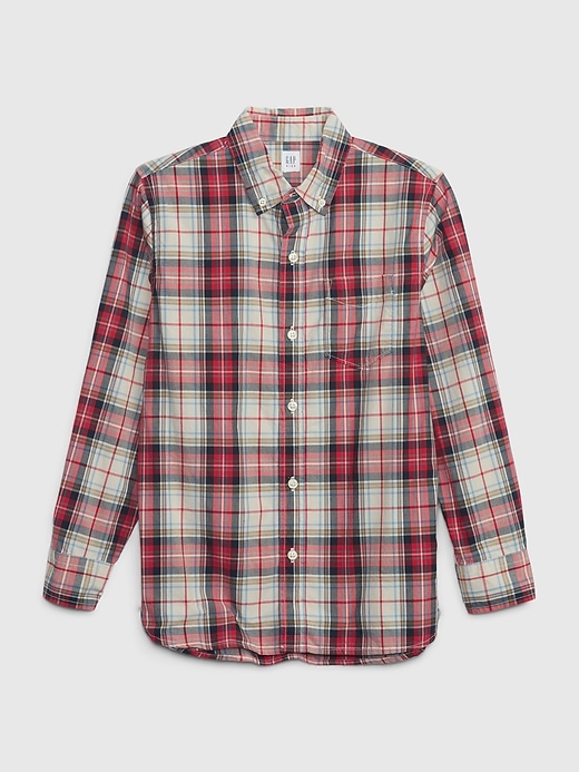 Image number 5 showing, Kids Poplin Button-Down Shirt