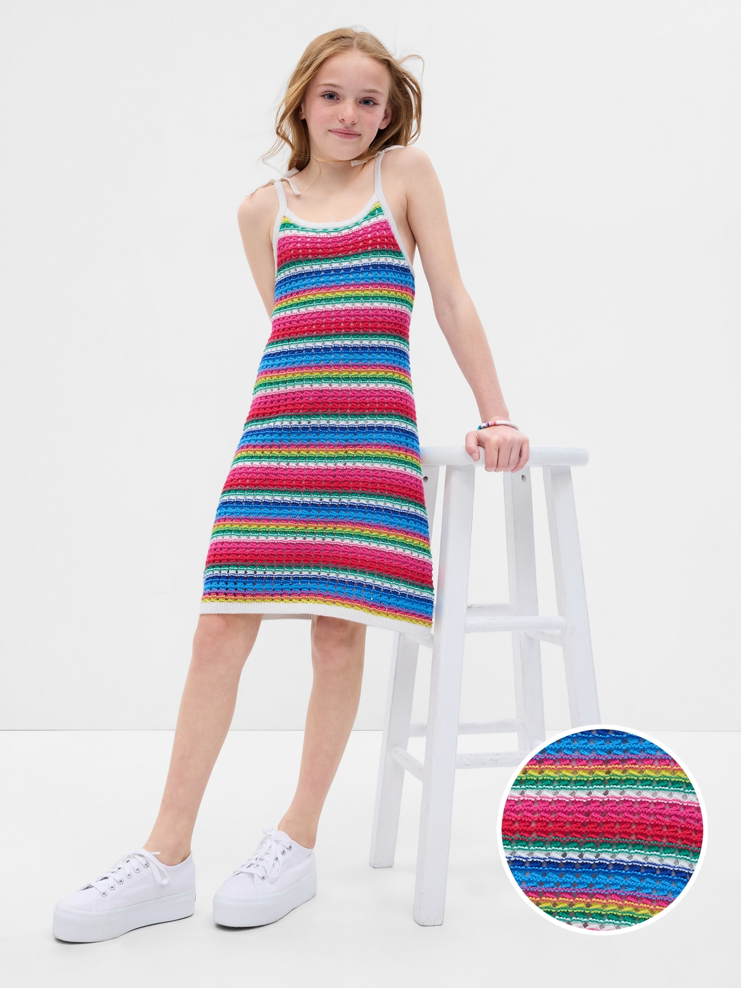 Gap Kids Crochet Dress multi. 1