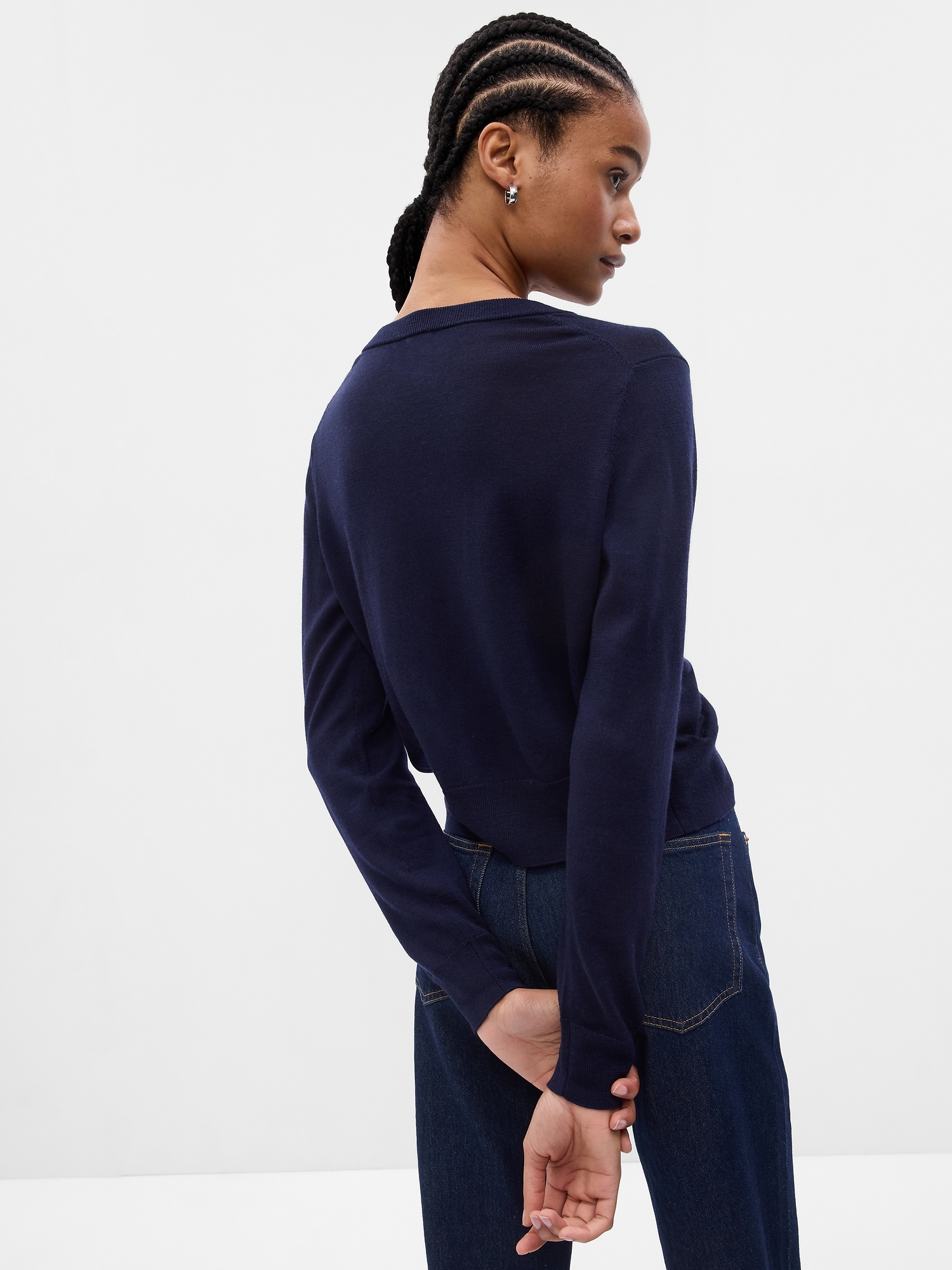 Merino Wool Short Cardigan | Gap