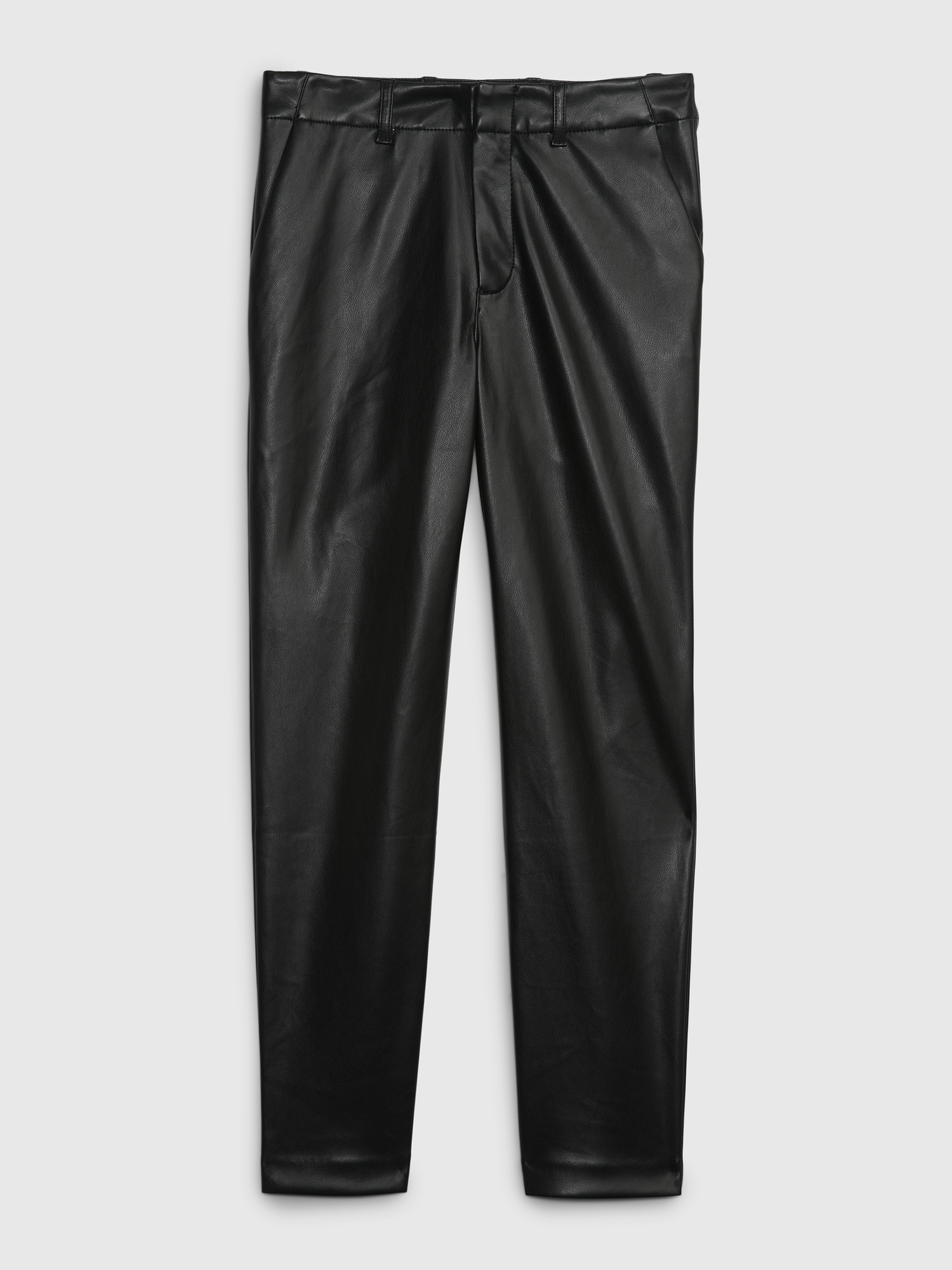 Mid Rise Vegan Leather Downtown Trousers